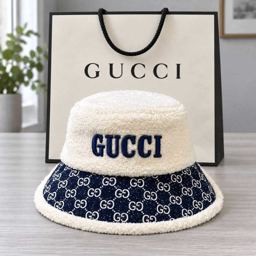 Gucci Shearling GG Bucket Hat